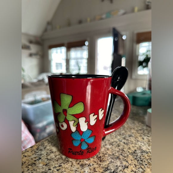 Puerto Rico Coffee Mug with Spoon - Picture 1 of 6
